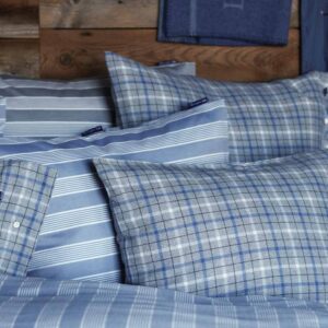 Lexington Checked Cotton Flannel Rutigt Örngott 50×60 Brun