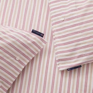 Lexington Dobby Striped Cotton Poplin Örngott 50×60 Röd