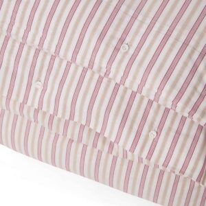 Lexington Dobby Striped Cotton Poplin Påslakanset 150×210 Röd