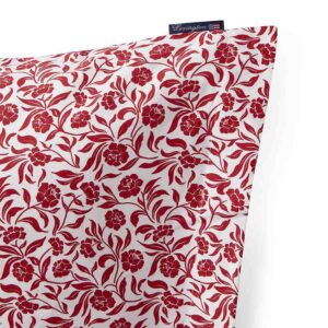 Lexington Flower Printed Cotton Sateen Örngott 50×60 Röd