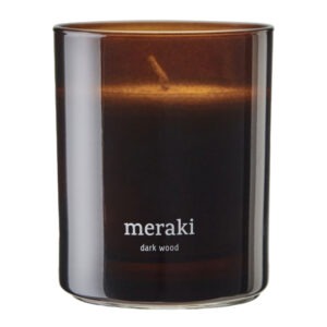 Meraki – Doftljus dark wood 9,5×8 cm brun