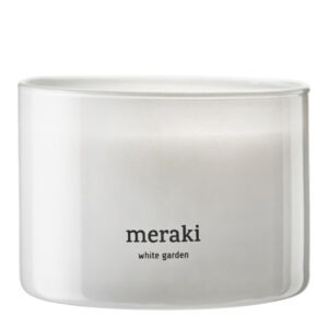 Meraki – Doftljus white garden 7,5×10 cm vit