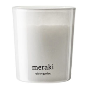 Meraki – Doftljus white garden 7×6 cm vit