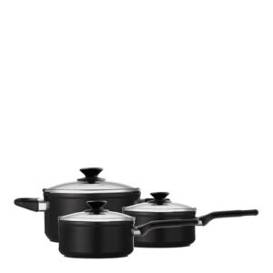 Modern House – Black Line grytset 3 delar svart