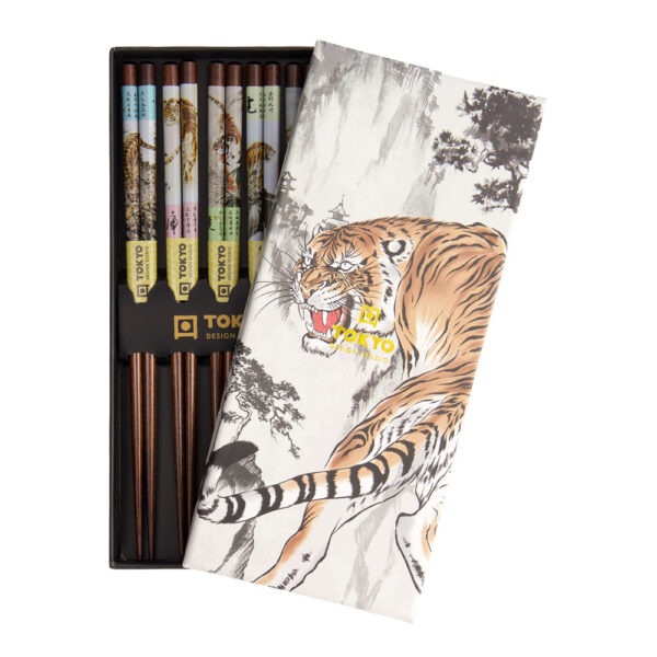 Tokyo Design Studio – Ätpinnar gåvoset 5-pack tiger