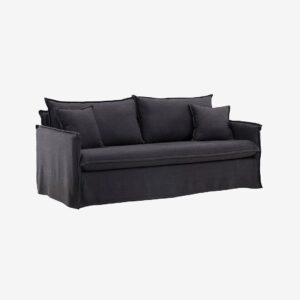 Venture Home – 3-Seat Sofa Nova – Svart – 3-sits soffor – Från Homeroom