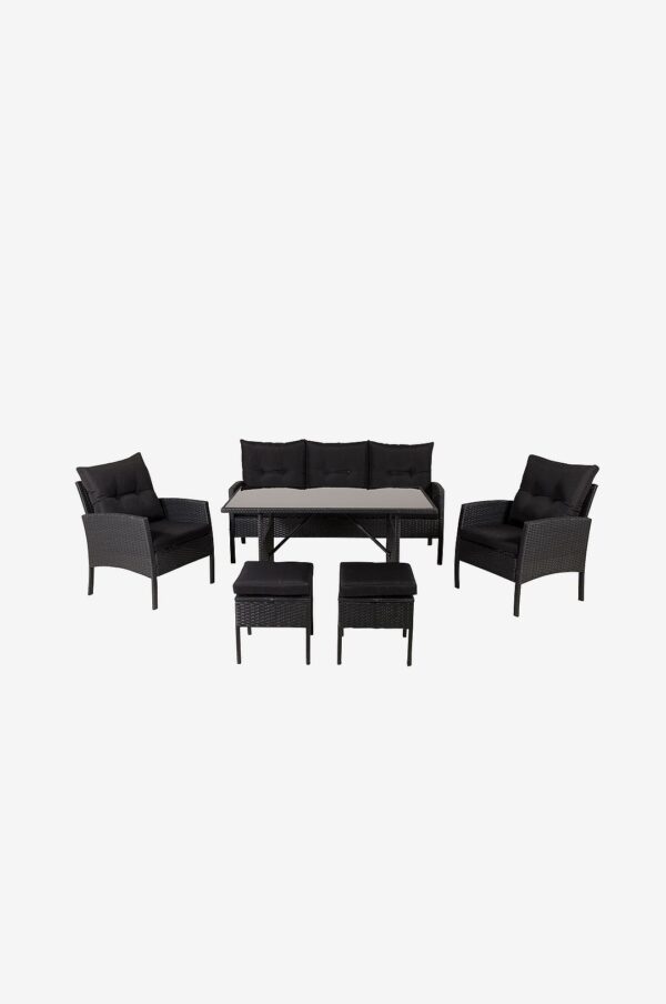 Venture Home – Lounge Set Knock – Svart – Loungemöbler – Från Homeroom