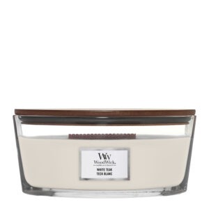 WoodWick – Ellipse doftljus white teak