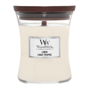 WoodWick – Hourglass doftljus medium linen