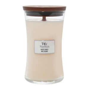 WoodWick – Hourglass doftljus stor white honey