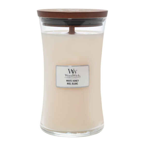 WoodWick – Hourglass doftljus stor white honey