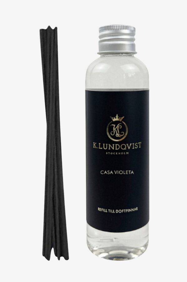 K. Lundqvist Stockholm – Refill Doftpinnar Casa Violeta 150 ml – Transparent – Doftljus & tvålar – Från Homeroom