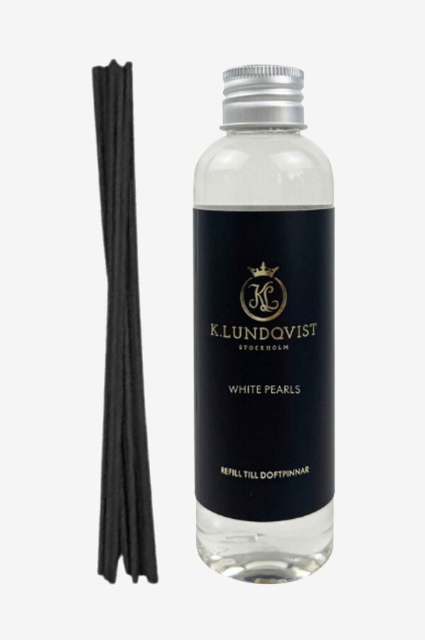 K. Lundqvist Stockholm – Refill Doftpinnar White Pearls 150 ml – Transparent – Doftljus & tvålar – Från Homeroom