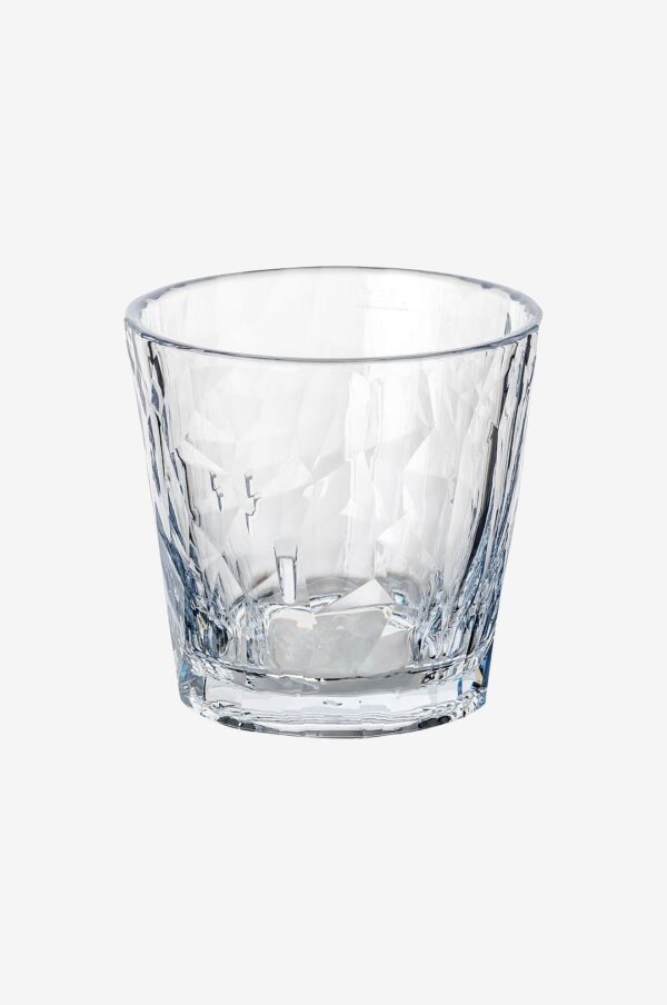 Koziol – Tumbler Glas Plast Club No . 22 250 ml kristallklart 2-pack – Transparent – Dricksglas – Från Homeroom