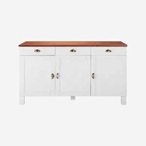 Loft24 – Skänk Toscana 3 dörrar/3 lådor – Vit – Skänkar & sideboards – Från Homeroom