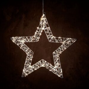 NORDFORM – Metal Star 38X3,5X36,5Cm M/480 LED – Svart – Adventsstjärnor – Från Homeroom