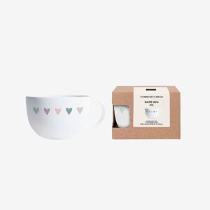 Paperproducts Design – Mugg Heart Infusion Matt XXL 55 cl – Vit – Koppar & muggar – Från Homeroom