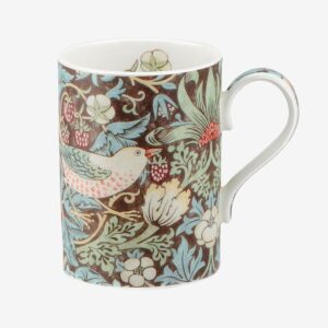 Royal Worcester – Mugg Morris & Co Strawberry Thief Chocolate Slate 35 cl – Flerfärgad – Koppar & muggar – Från Homeroom