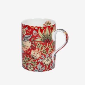 Royal Worcester – Mugg Morris & Co Strawberry Thief Crimson Slate 35 cl – Flerfärgad – Koppar & muggar – Från Homeroom