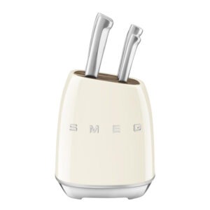 Smeg – Smeg knivblock med 6 knivar KBSF02 creme