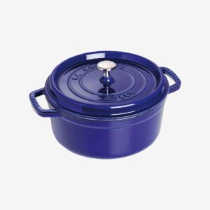 Staub – Gryta La Cocotte rund 24 cm, 3,8 l – Blå – Grytor & kastruller – Från Homeroom