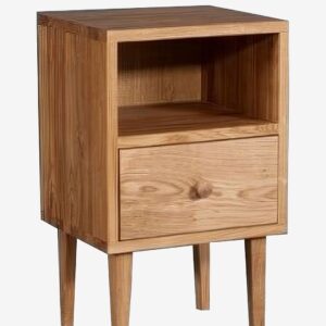 Wood Furniture – Nattduksbord i ek,Retro 35cm – Brun – Sängbord – Från Homeroom