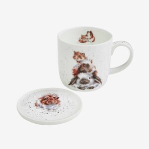 Royal Worcester – Set Wrendale Designs Piggy In The Middle – Flerfärgad – Koppar & muggar – Från Homeroom