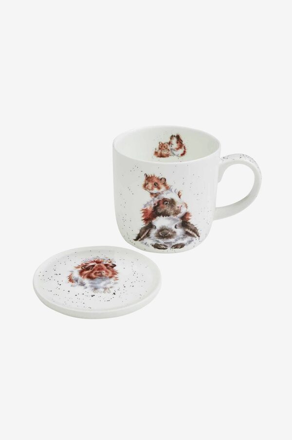 Royal Worcester – Set Wrendale Designs Piggy In The Middle – Flerfärgad – Koppar & muggar – Från Homeroom