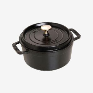 Staub – Gryta La Cocotte rund 18 cm, 1,7 l – Svart – Grytor & kastruller – Från Homeroom