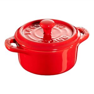 Staub – Minigryta rund 10 cm 0,2 l – Röd – Grytor & kastruller – Från Homeroom