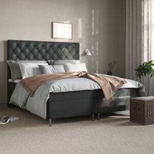 24SJU Månsken Komfort Premium Kontinentalsäng 140×200 Grå