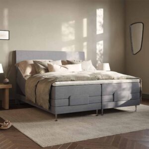 24SJU Månsken Komfort Premium Ställbar Säng 180×200 Grå