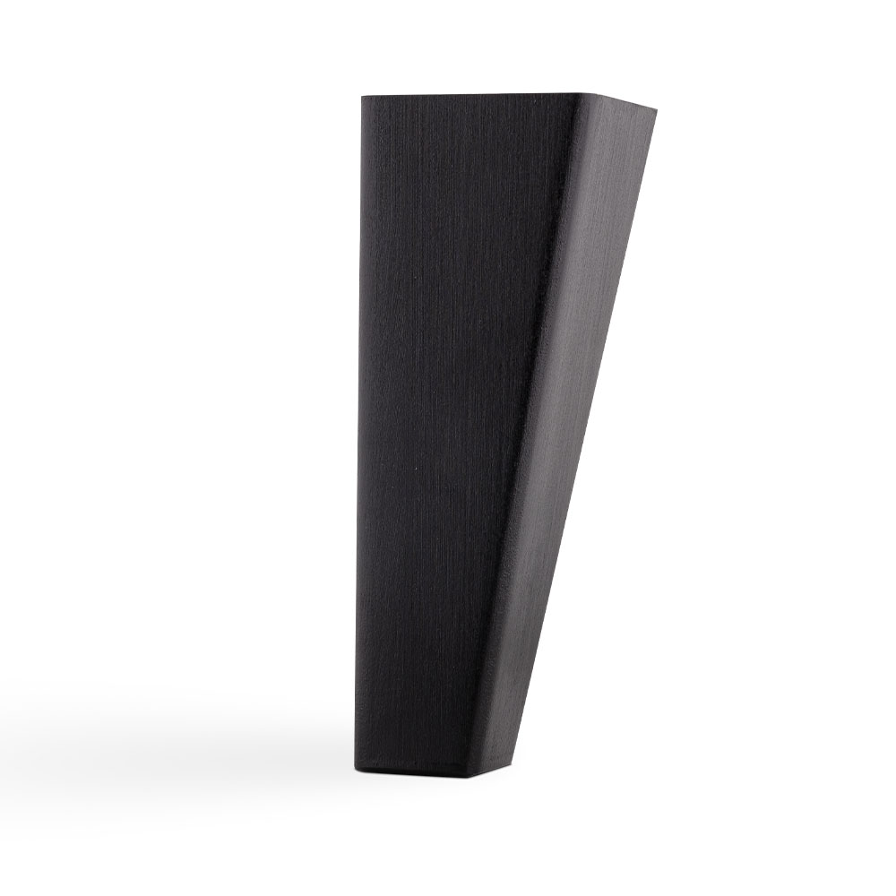 24SJU Svängt Sängben 4-pack dimHeight: 18cm Svart