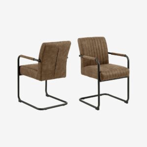 AC Design Furniture – Adele matstol med armstöd – Brun – Stolar – Från Homeroom
