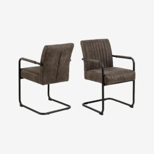 AC Design Furniture – Adele matstol med armstöd – Grå – Stolar – Från Homeroom