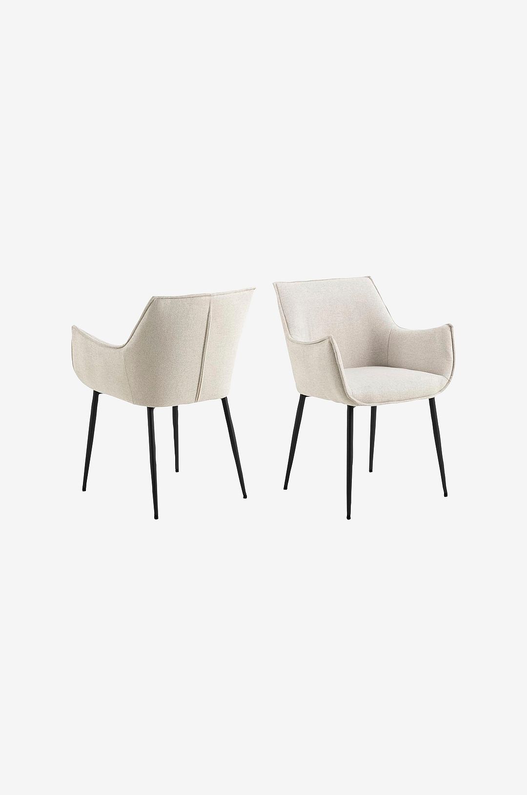AC Design Furniture - Bonita matstol med armstöd - Beige - Karmstolar - Från Homeroom