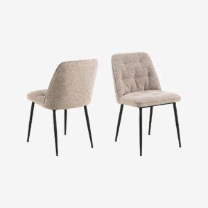 AC Design Furniture – Brooke matstol 2-pack – Beige – Stolar – Från Homeroom