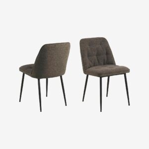 AC Design Furniture – Brooke matstol 2-pack – Grå – Stolar – Från Homeroom