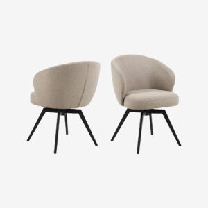 AC Design Furniture – Darlene matstol med armstöd – Beige – Karmstolar – Från Homeroom