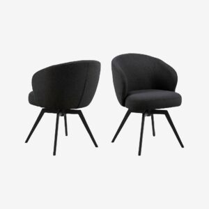 AC Design Furniture – Darlene matstol med armstöd – Grå – Karmstolar – Från Homeroom