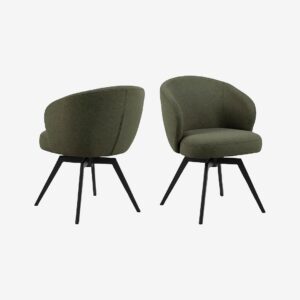 AC Design Furniture – Darlene matstol med armstöd – Grön – Karmstolar – Från Homeroom