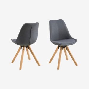 AC Design Furniture – Dima matstol 2-pack – Grå – Stolar – Från Homeroom