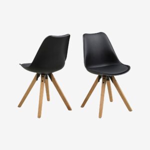 AC Design Furniture – Dima matstol 2-pack – Svart – Stolar – Från Homeroom