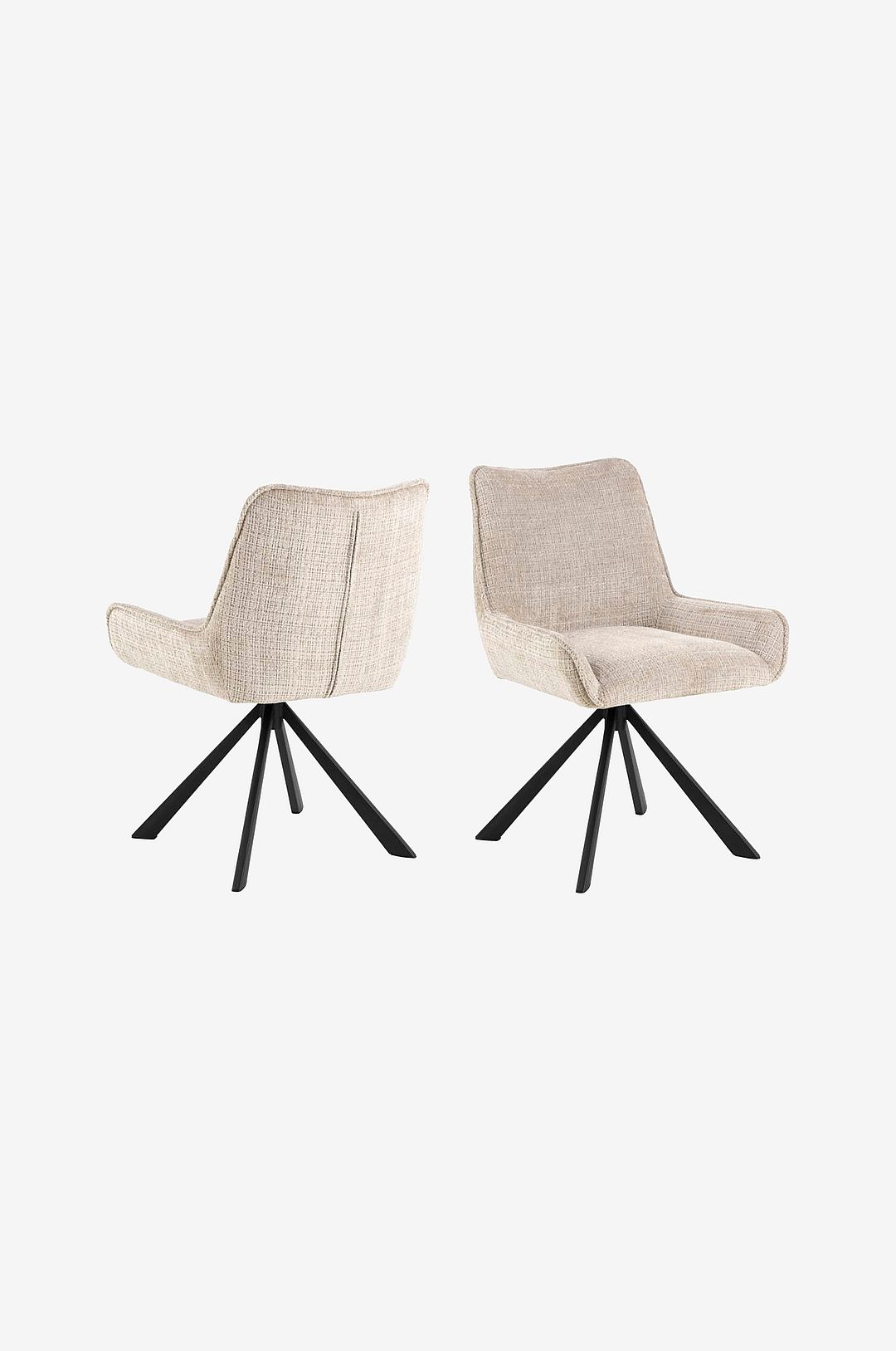 AC Design Furniture - Eddie matstol 2-pack - Beige - Stolar - Från Homeroom