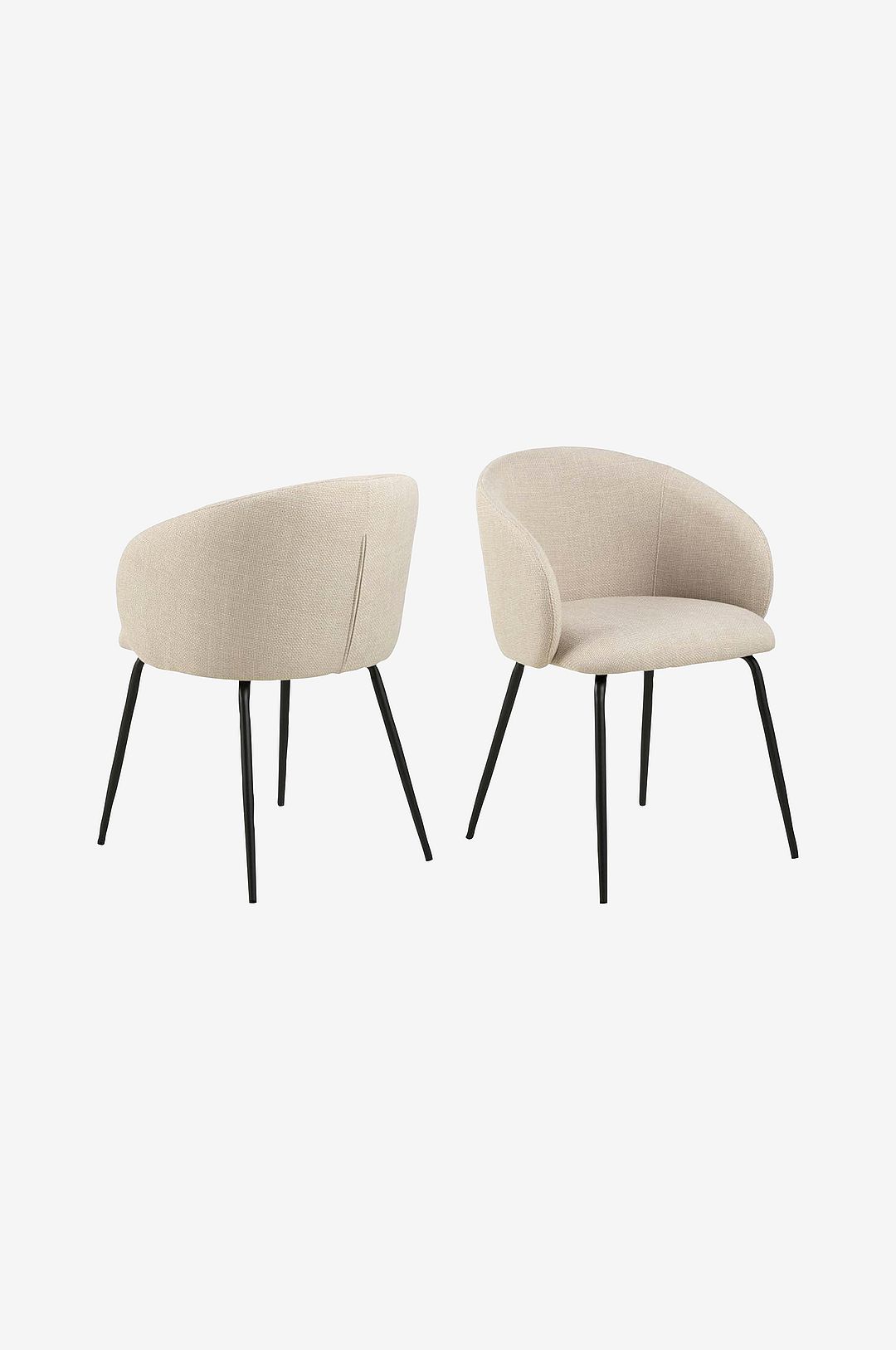 AC Design Furniture - Eleanor matstol med armstöd - Beige - Karmstolar - Från Homeroom