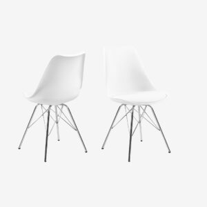 AC Design Furniture – Eris matstol 4-pack – Vit – Stolar – Från Homeroom