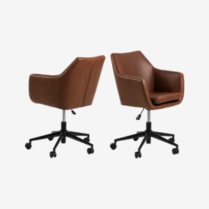 AC Design Furniture – Kontorsstol Laura – Brun – Skrivbordsstolar – Från Homeroom