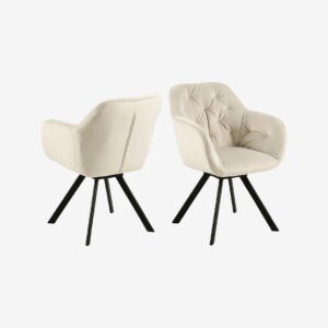 AC Design Furniture – Lola matstol med armstöd – Brun – Karmstolar – Från Homeroom