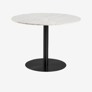 AC Design Furniture – Matbord Cleo, Ø 105 cm – Vit – Matbord – Från Homeroom