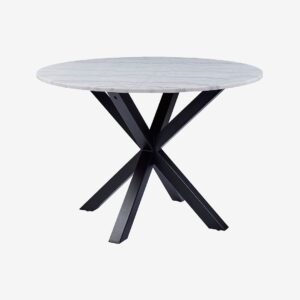 AC Design Furniture – Matbord Milou, Diameter 110 cm – Vit – Matbord – Från Homeroom